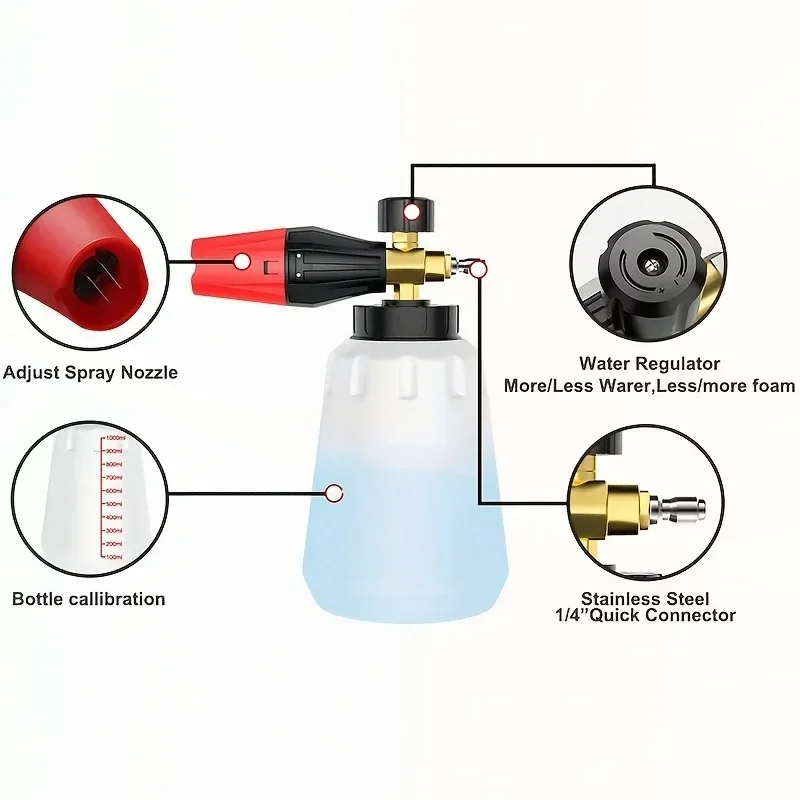 High Pressure PA Foam Cannon A - огляд і ціна Pressure Washer Foam Gun