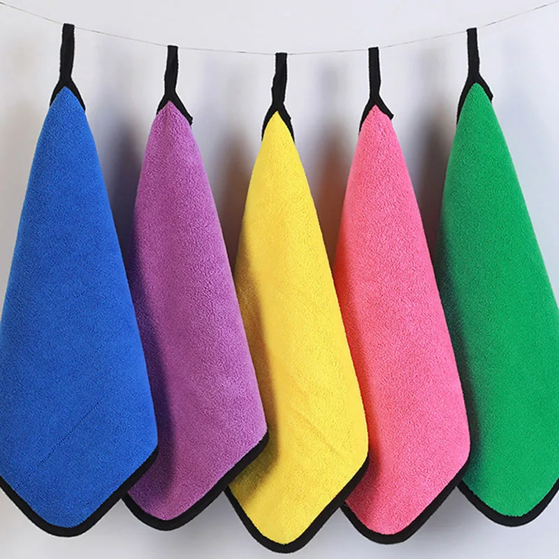 1/5pcs Thicken Car Microfiber  - огляд і ціна Microfiber Towel Detailing