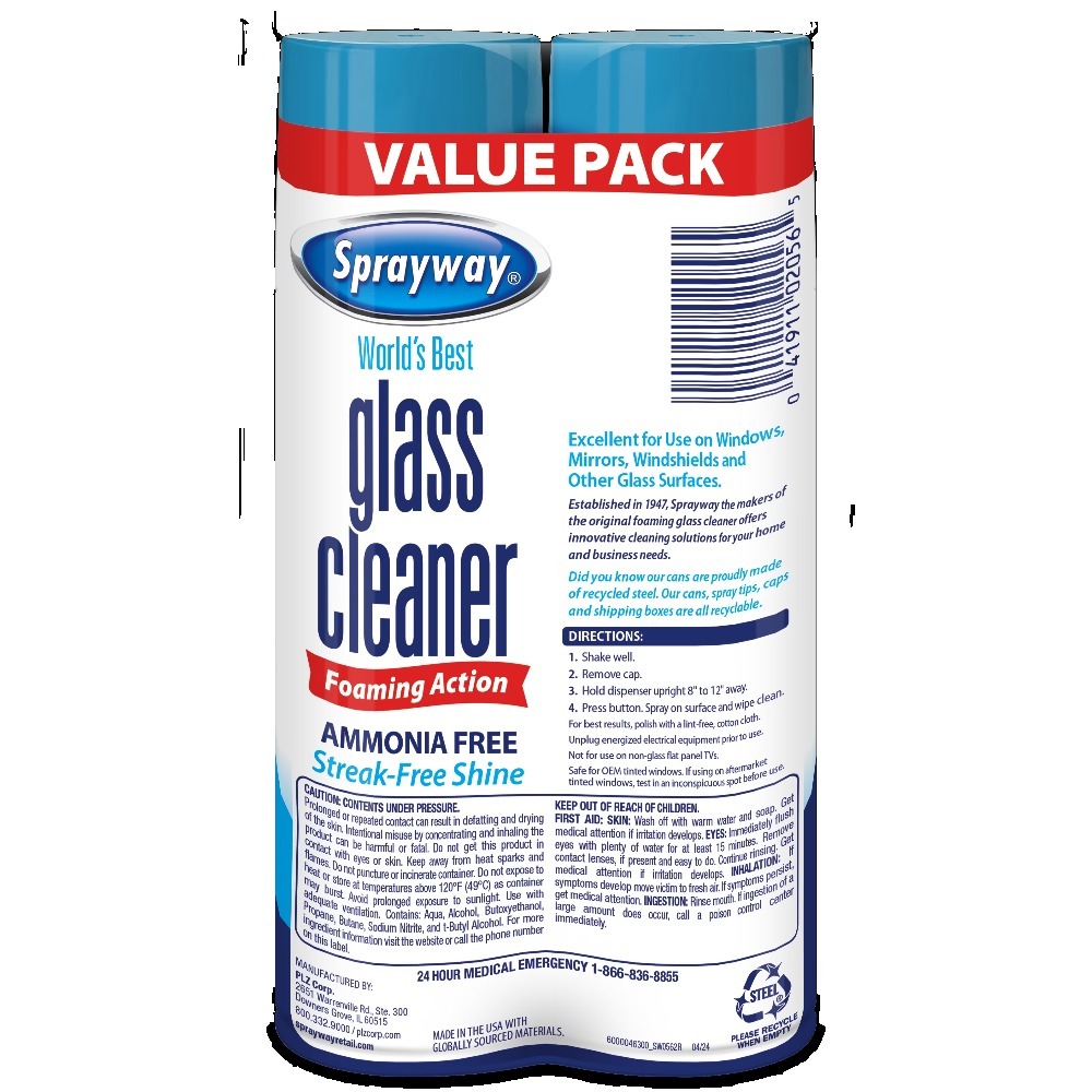 Glass Cleaner Foaming Aerosol  - огляд і ціна Glass Cleaner Streak