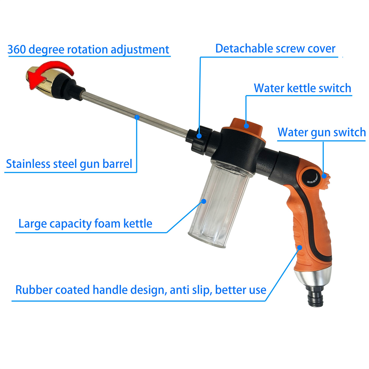 2026 High-Pressure Car Washing - огляд і ціна Pressure Washer Foam Gun