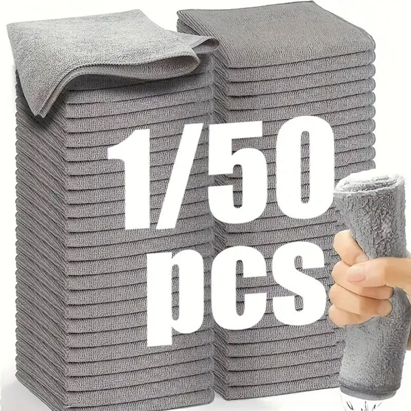 1/50pcs Microfiber Cleaning Cl - огляд і ціна Microfiber Towel Detailing