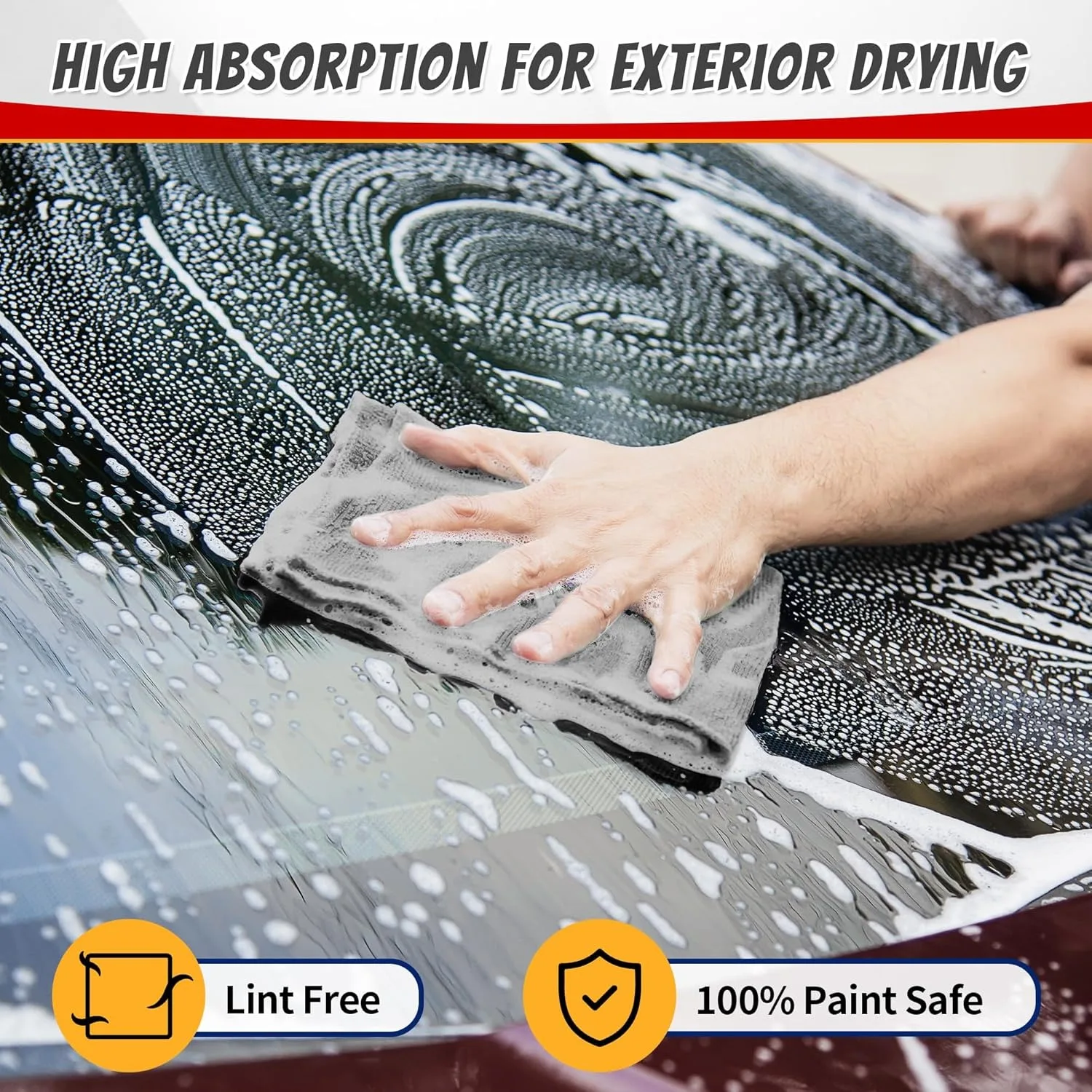 1/50pcs Microfiber Cleaning Cl - огляд і ціна Microfiber Towel Detailing